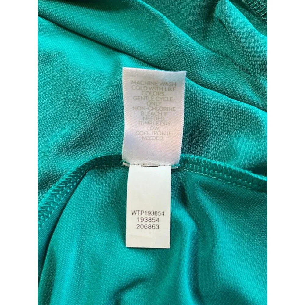 J. Jill Green Teal Blouse Size 3X Minimalist Workwear Resort Office Summer